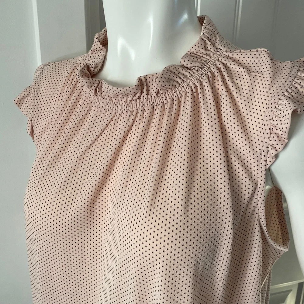 Polka Dot Ruffle Tee - Picture 2 of 7